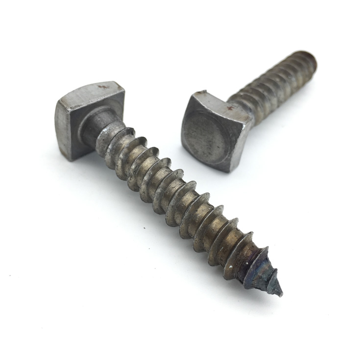 Square lag screws